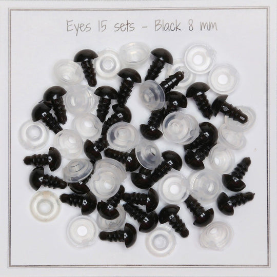 Sikkerhetsøyne - 8 mm - Go Handmade
