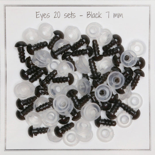 Sikkerhetsøyne – 7 mm - Go Handmade