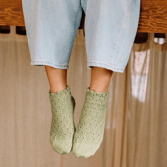 

Rosmarino - Ankelsokker med hullmønster
5