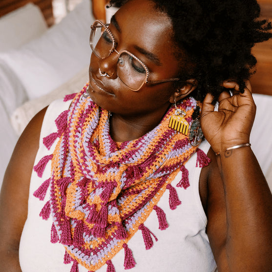 

Confetti Glass - Trekantsjal
1