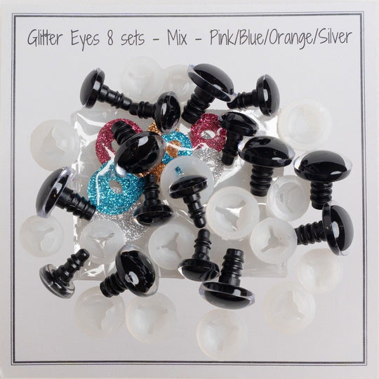 Glitter sikkerhetsøyne - Medium - Go Handmade