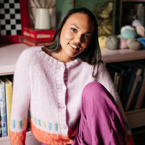 

Kiln - Cardigan i mønsterstrikk
6