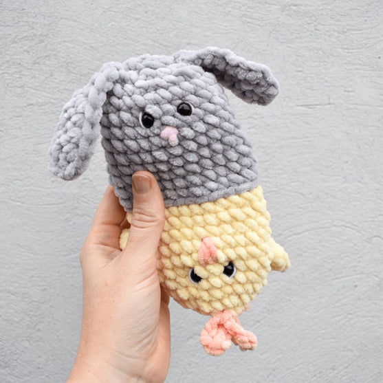 

Bunny and Chicken - Reversible Toy
1
