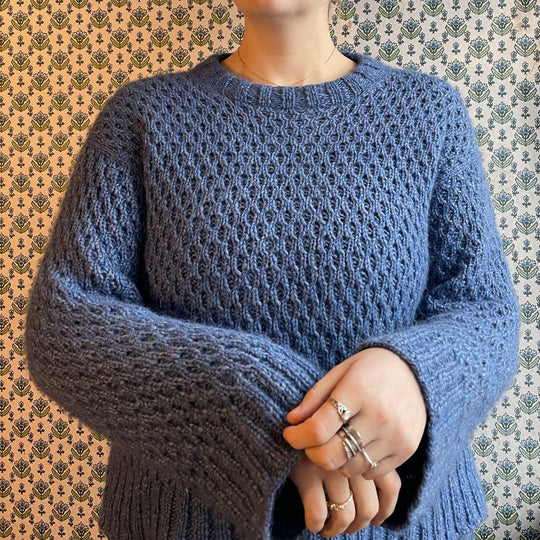 Easy Honeycomb Sweater - Genser
