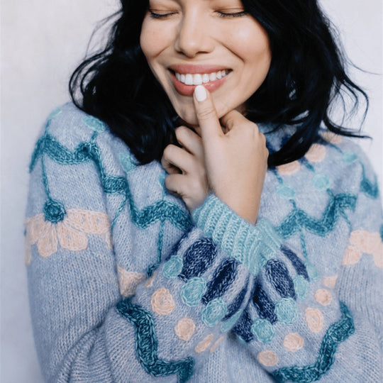 Whim - Mønstret genser