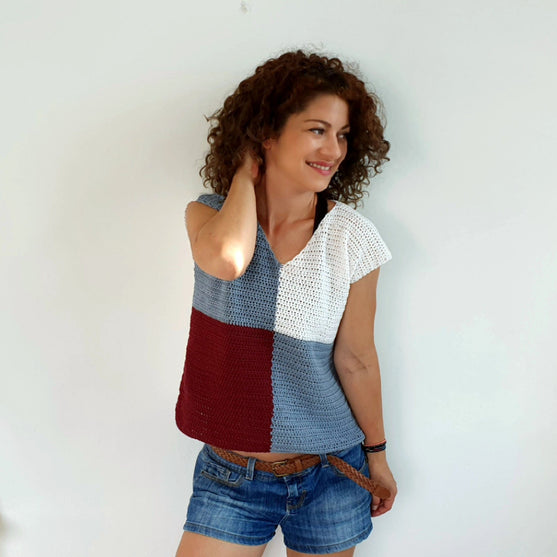 

Color Blocks T-skjorte
5