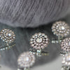 

Bling Buttons - Small Stones - Silver - 4 pcs. - Go Handmade
4
