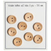 

Deep Wooden Buttons, Light - Go Handmade
1