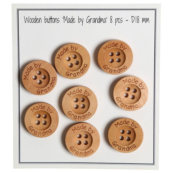 

Treknapper - Made by Grandma  - 18 mm - Go Handmade
1