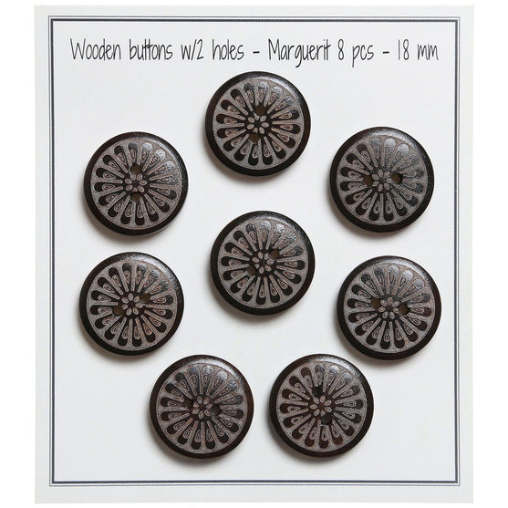 

Wooden Marguerit Buttons - Go Handmade
1
