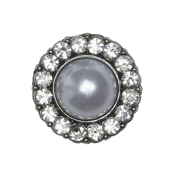 

Perle Knapper m. sten - Svart - Flere Størrelser - Go Handmade
3