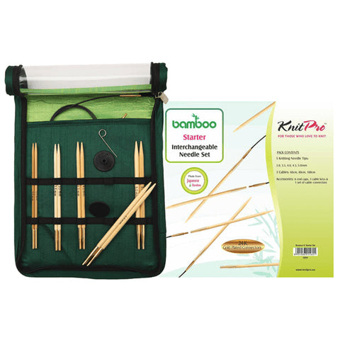 

Bamboo Utskiftbare Rundpinnesett  - Nybegynner - KnitPro
1