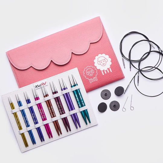Zing Deluxe Utskiftbart Rundpinnesett - KnitPro