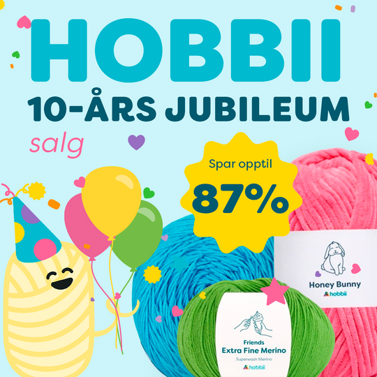 Vi feirer Hobbiis 10-årsjubileum med VANVITTIGE priser🎈🥳