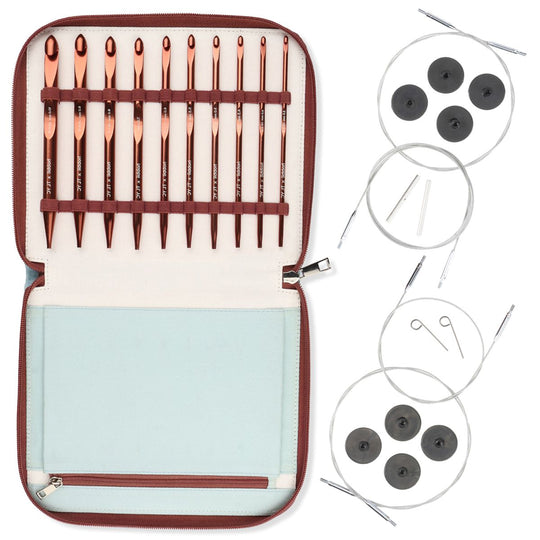 Utskiftbart Afghan/Tunesisk Heklenålsett - Hobbii X TL Yarn Crafts