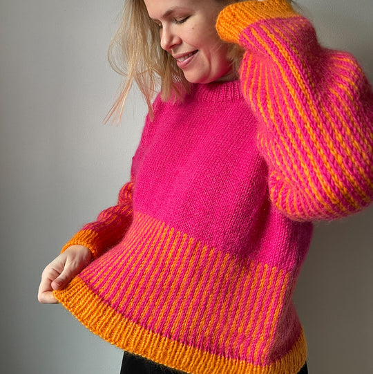 Easy Colour Mix Sweater - Genser