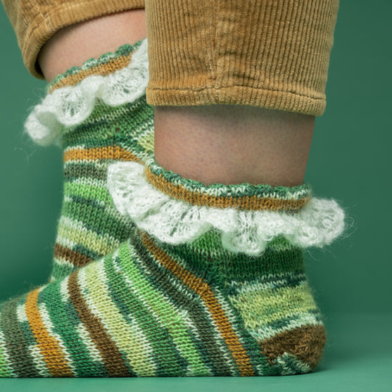 

Frigg - Ankelsokker med volang
2