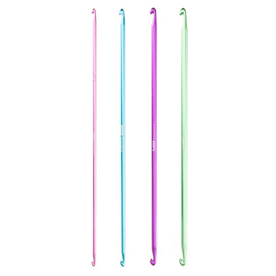 Alu Dobbel Tunesisk Heklenålsett - 28 cm - Hobbii