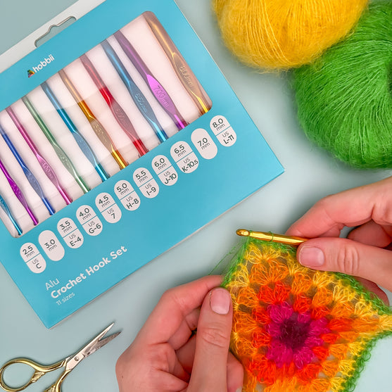 

Alu Heklenålsett - 11 størrelser - Hobbii
3