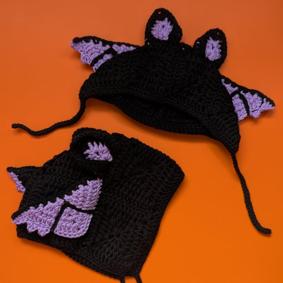 

Baby Boo Bonnets - Halloween-kyse trio
4