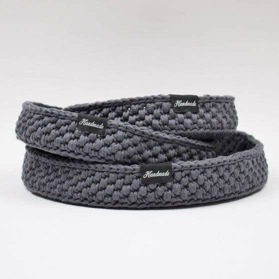 

Dekorasjonsbrett med rund lærbunn
2