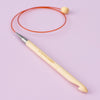

Bamboo Tunesisk Heklenål med Vaier - 50 cm - Hobbii
2