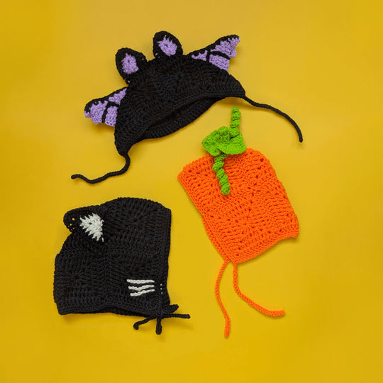 Baby Boo Bonnets - Halloween-kyse trio