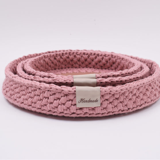 

Dekorasjonsbrett med rund lærbunn
5