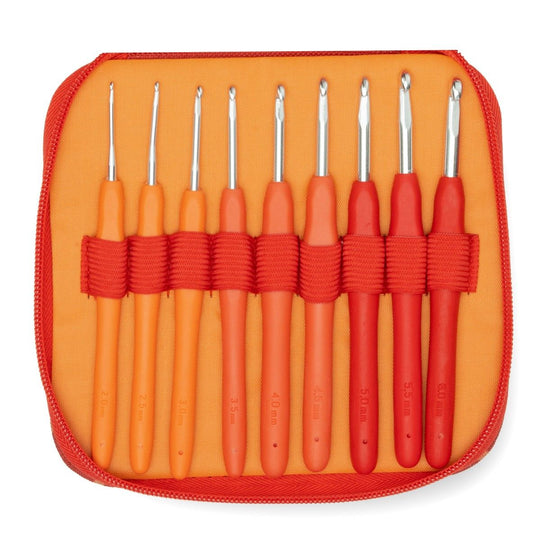 Easy Touch Heklenålsett - Berry - 9 størrelser - Hobbii