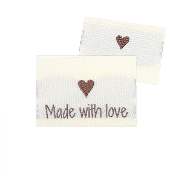 

10 Labels - Made with love - 1 hjerte - 3.5 cm - Go Handmade
1