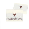 

10 Labels - Made with love - 1 hjerte - 3.5 cm - Go Handmade
1