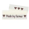 

10 Labels - Made by Farmor - 5 cm - Sandfarget - Go Handmade
1