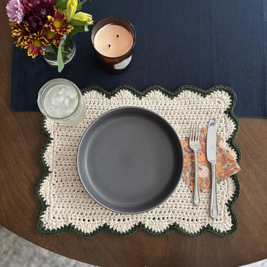 Scallops - Rektangulær bordbrikke