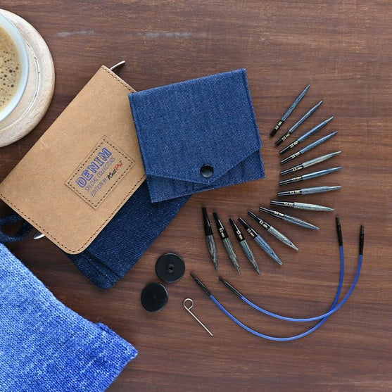 

DENIM Ekstra Korte Utskiftbare Rundpinner Sett - KnitPro
4
