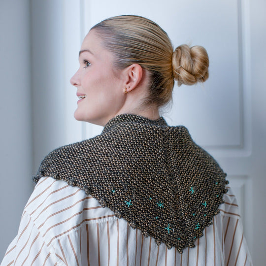 4. søndag i advent - Strikk - Snowflake - Skjerf