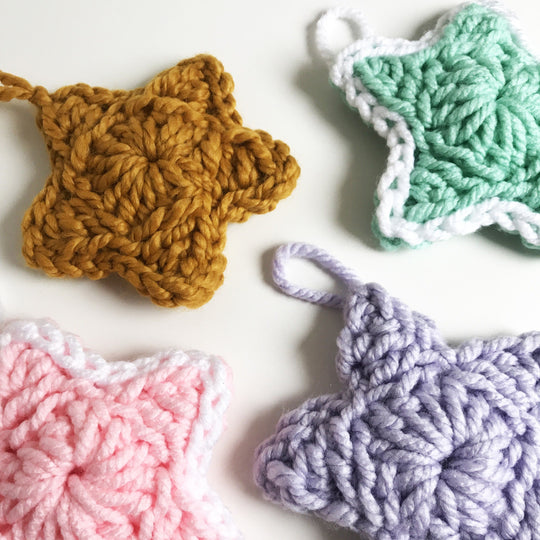 Padded Stars - Juledekorasjon