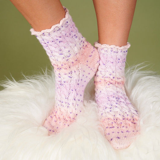 Strømper med Flettinger