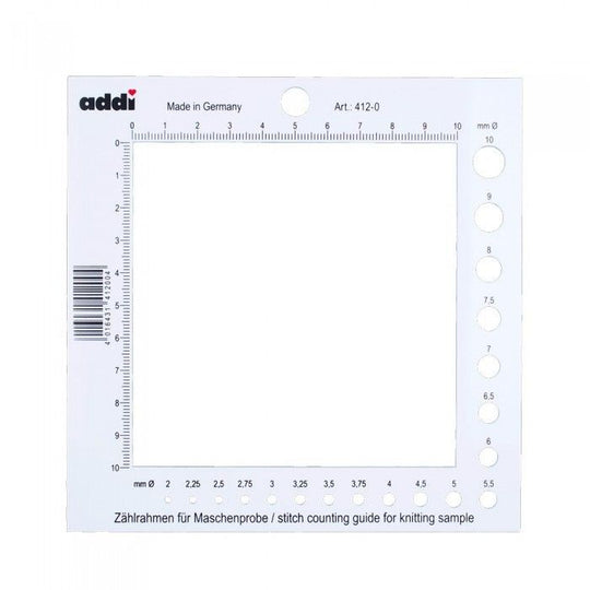Strikkefasthetsramme med Pinnemåler - addi