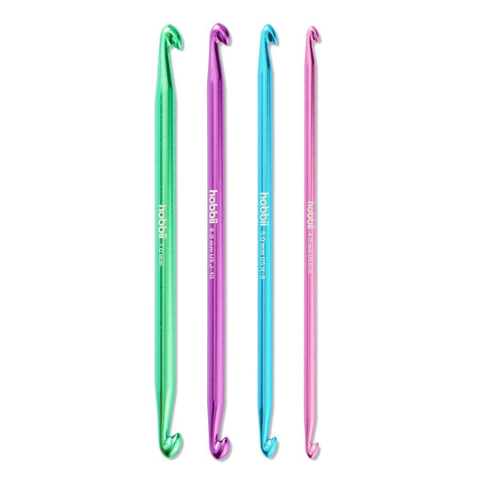 Alu Dobbel Tunesisk Heklenålsett - 14 cm - Hobbii